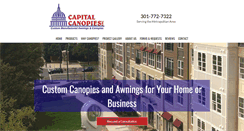 Desktop Screenshot of capitalcanopies.com
