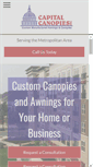 Mobile Screenshot of capitalcanopies.com